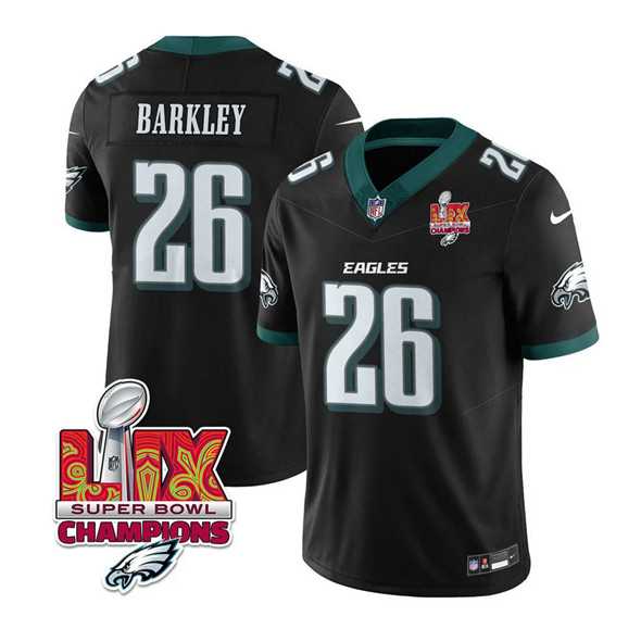 Men & Women & Youth Philadelphia Eagles #26 Saquon Barkley Black 2025 Eagles Logo Super Bowl LIX Patch New F.U.S.E. Vapor Untouchable Limited Stitched Jersey Dzhi,We sell and wholesale Men & Women & Youth Philadelphia Eagles #26 Saquon Barkley Black 2025 Eagles Logo Super Bowl LIX Patch New F.U.S.E. Vapor Untouchable Limited Stitched Jersey Dzhi on line form chian!